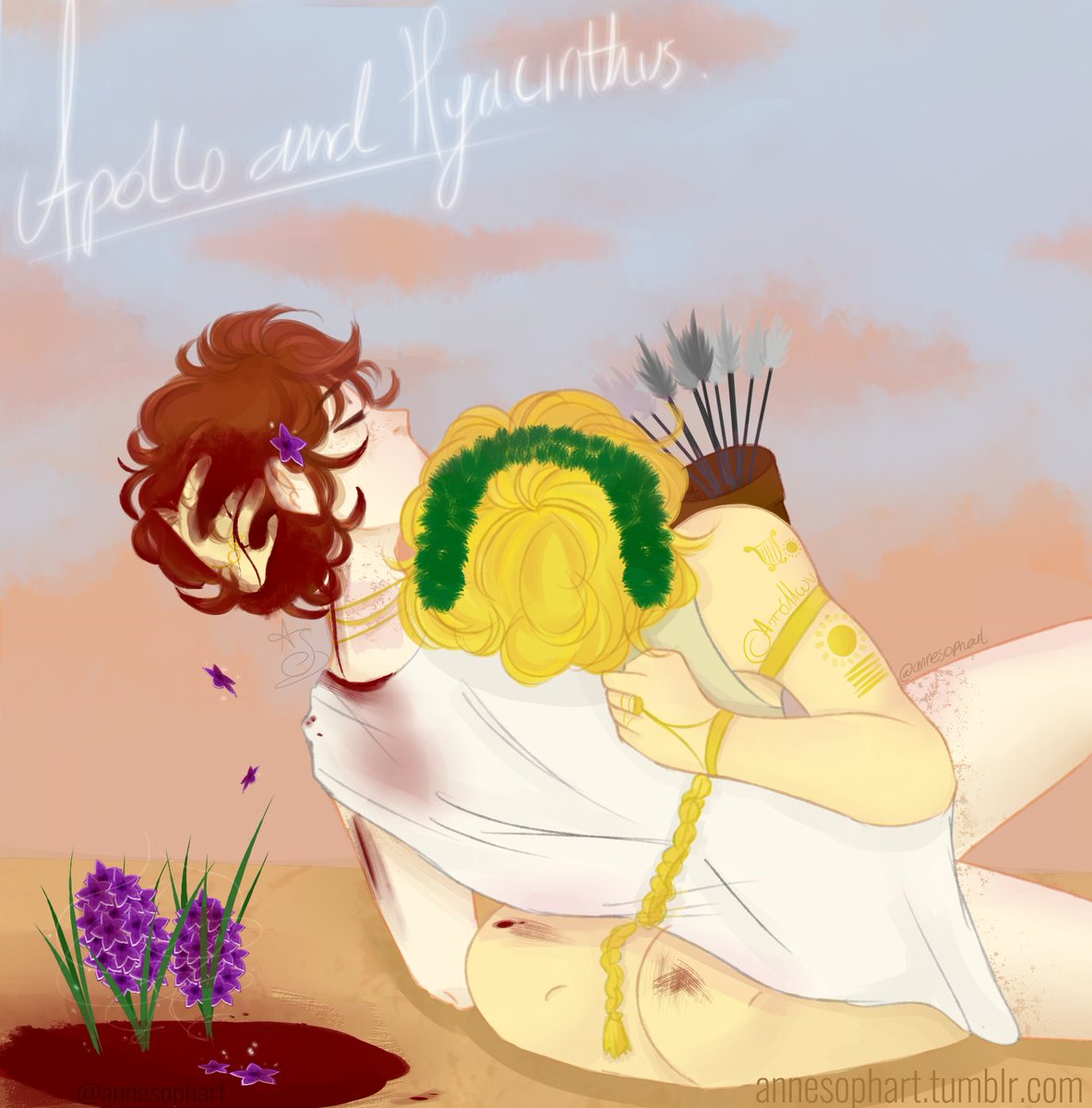 AnneSophart's tweet photo. Apollo and Hyacinthus
#Apollo #GodApollo #ApolloAndHyacinthus #ApoloYJacinto #DigitalArt #GreekGods https://t.co/5P96K0kRss
