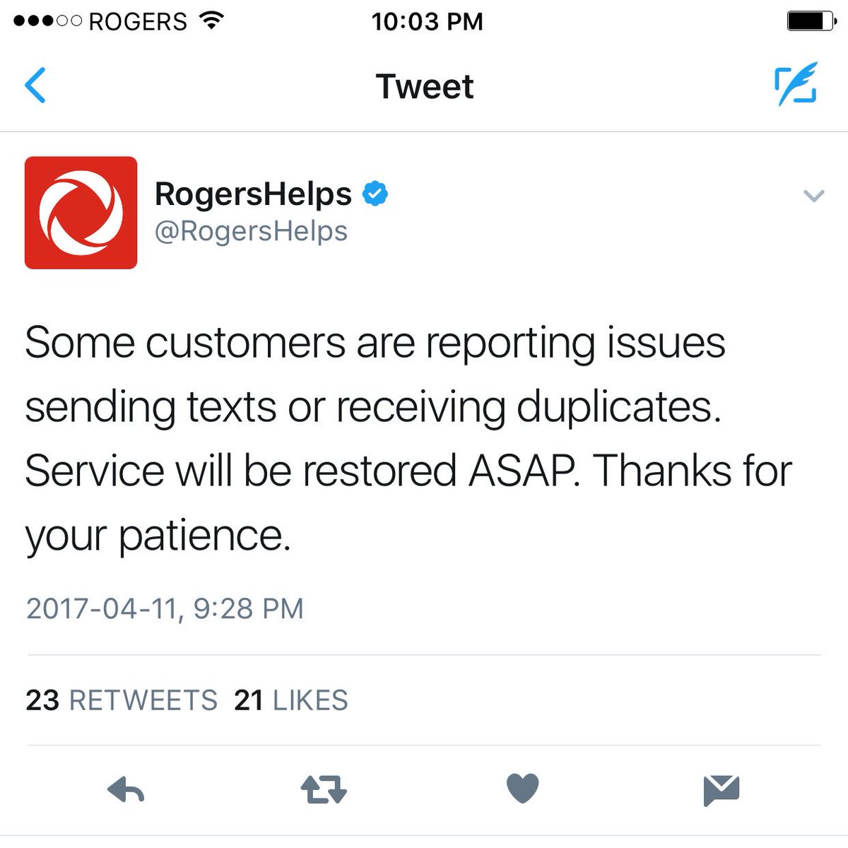 devobrown's tweet photo. Sigh. I take back my hatred for your phone/network @boobood187. Clearly I'm the problem. https://t.co/kDAgytnOWz