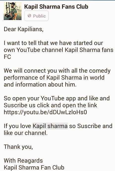 KapilSharmaFan8's tweet photo. Dear Kapilians
Thanks to those who have Suscribe our channel
Not still Suscribed us so what are you waiting Suscribe
https://t.co/YnAKmf77SU https://t.co/vJwfOwRuGN