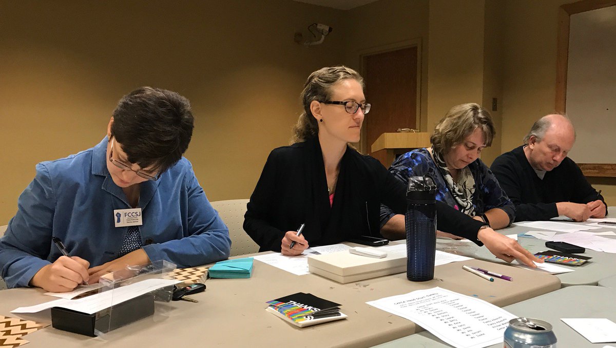 fc_csj's tweet photo. Thanks to everyone who attended tonight's meeting! Among other things, we wrote thank-you notes to some local teachers. #fccsj https://t.co/Yiyn33g1qC
