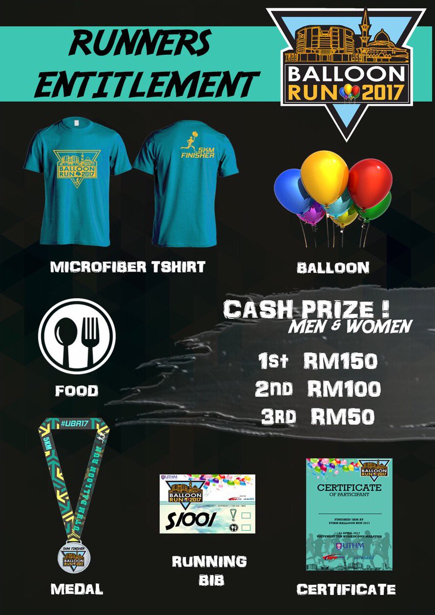 uthmballoonrun's tweet photo. CASH PRIZE WAITING FOR YOU 💵 #ubr17 https://t.co/FfbrAbLLAZ