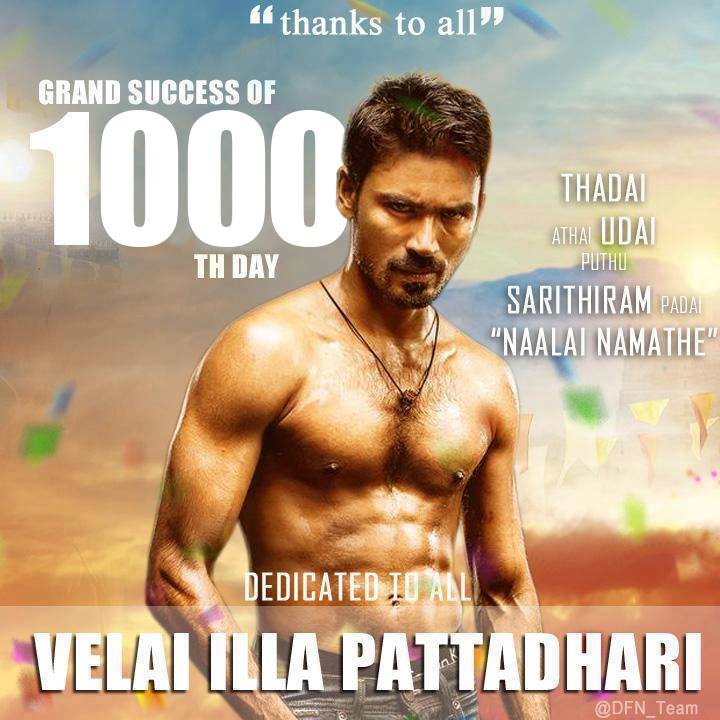 Its__Kavi's tweet photo. #D25VIP
#VIPFDFS
#VIP25
#VIP50
#VIP75
#VIP100
#VIP175
AND NOW #VIP1000 TH DAY
INDUSTRIAL BB #VIP RULED 2K14
@dhanushkraja @anirudhofficial https://t.co/Yrkvnl3bT2