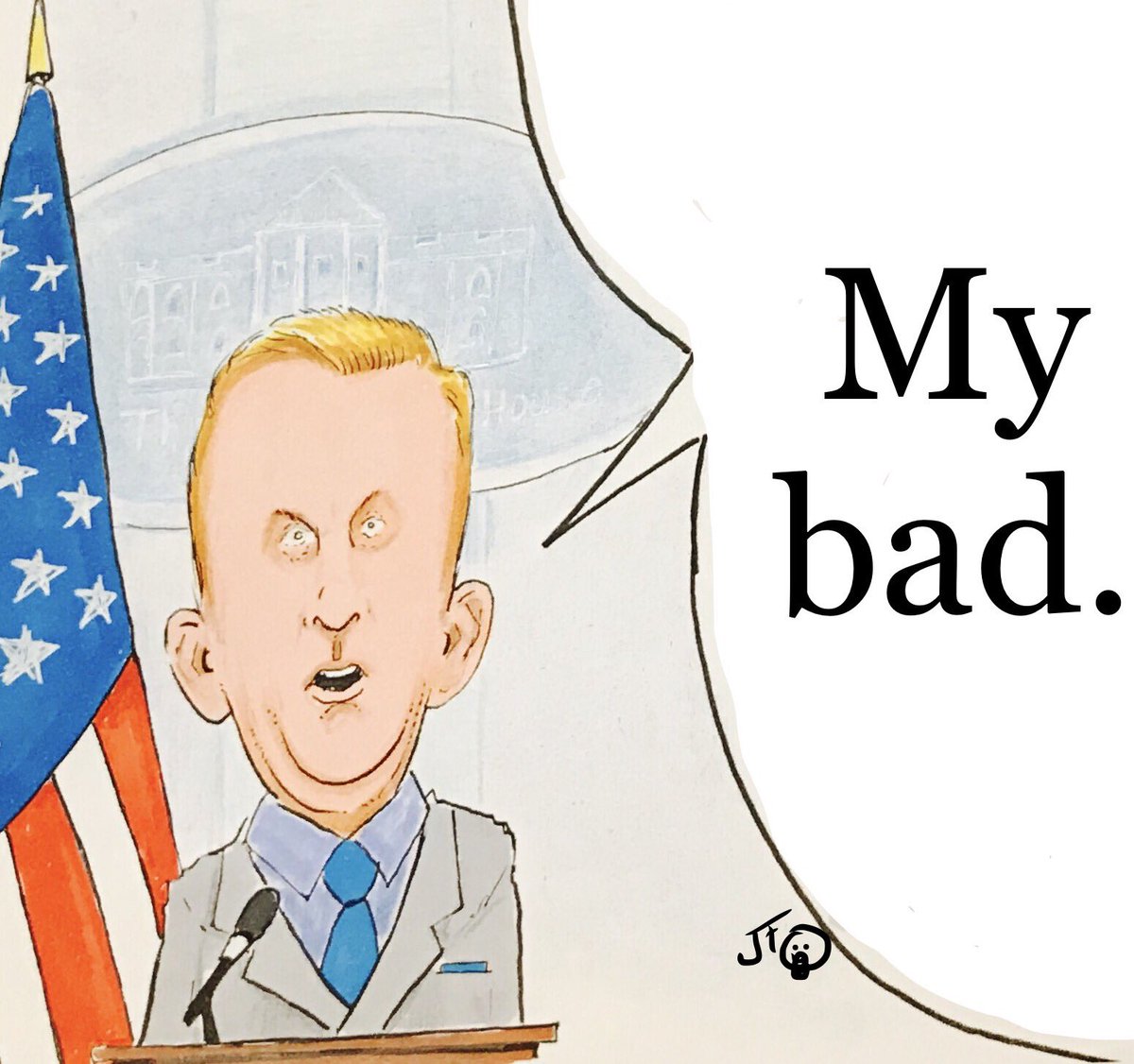 VermillionLePtM's tweet image. #SpinUrEmbarrassingMoments  #SpicerHistory  #FireSpicey #hatefulspice #PressSec  #mybad