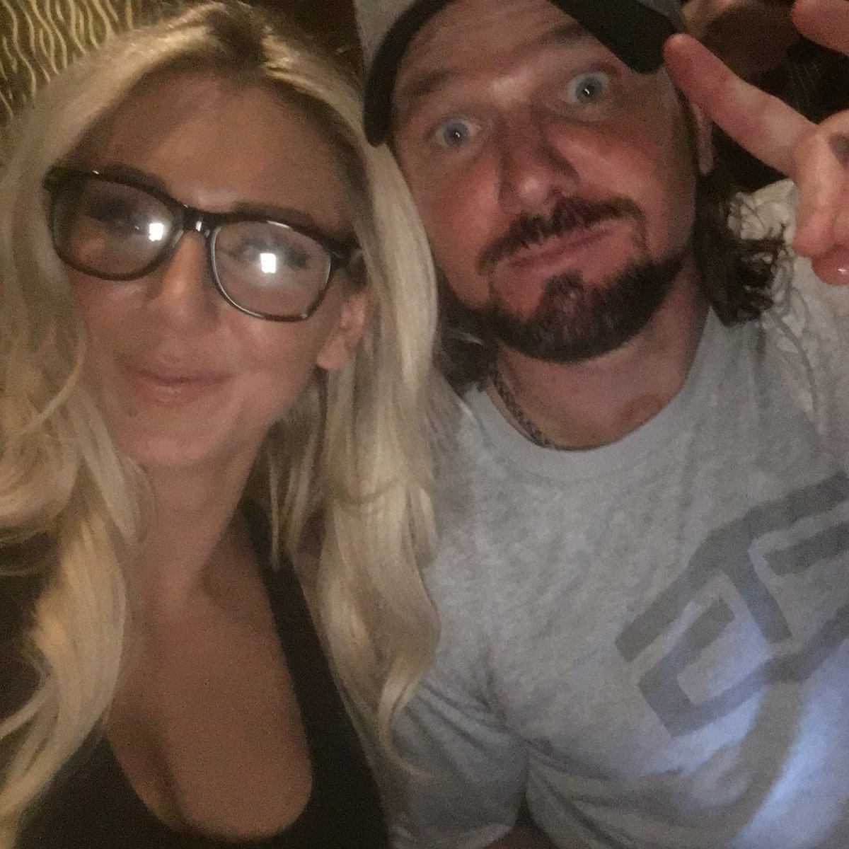 MsCharlotteWWE's tweet photo. 🎉 @AJStylesOrg https://t.co/BfGPe9igRx