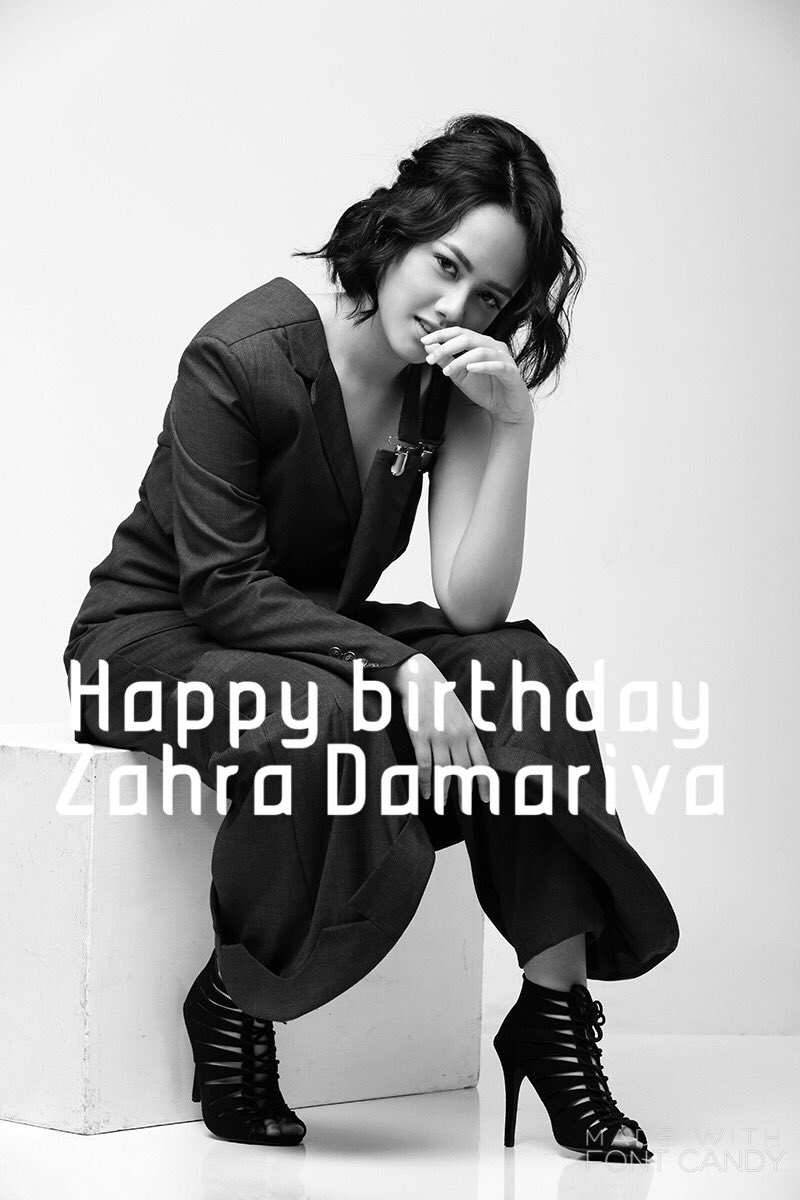 Happiest birthday to the beautiful <a href="/zahradamariva/">Zahra Damariva</a> ❤❤ #happybirthday #happybirthdayZD #zidi #zdfriends #sakithatiku