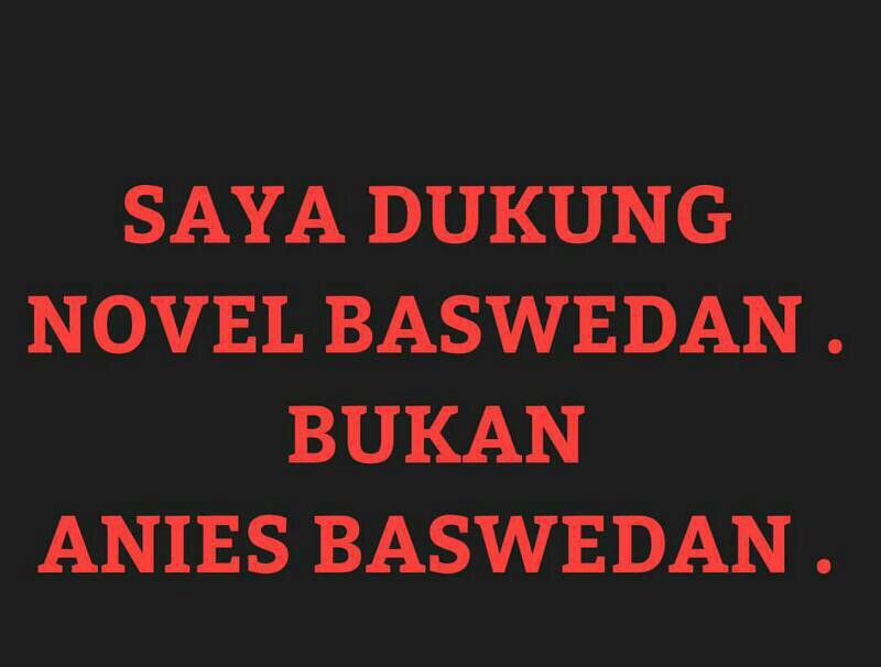 Saya dukung Novel Baswedan bukan Anies Baswedan 😀😀✌️✌️🙏🙏 *pukpuk