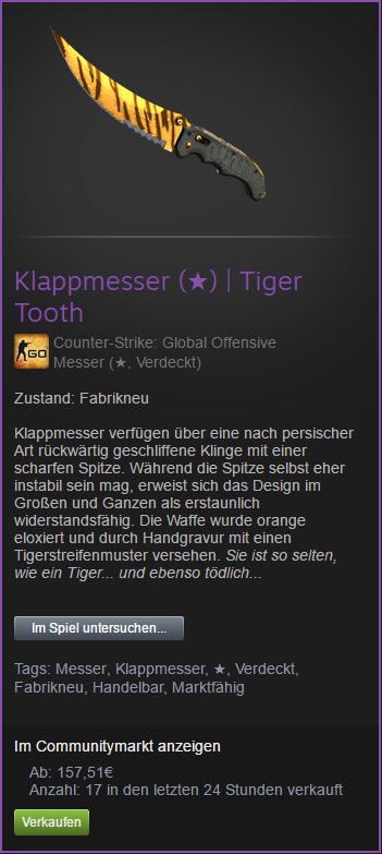Dadoschka's tweet photo. Flip Knife | Tiger Tooth FN GIVEAWAY 
by @TurboTradesGG 

Steps:
» Retweet
» Follow me &amp; @TurboTradesGG 
» Tag 1 Friend

1 Week to enter! ✌️ https://t.co/IK18IzKdPJ