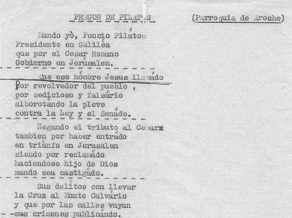 DiarioHuelva's tweet photo. Rescatan un texto del ‘Sermón de Pilatos’ de #Aroche datado en 1948 https://t.co/Rm39wT9KNN #SemanaSanta #Huelva https://t.co/6E8Zms1P3F