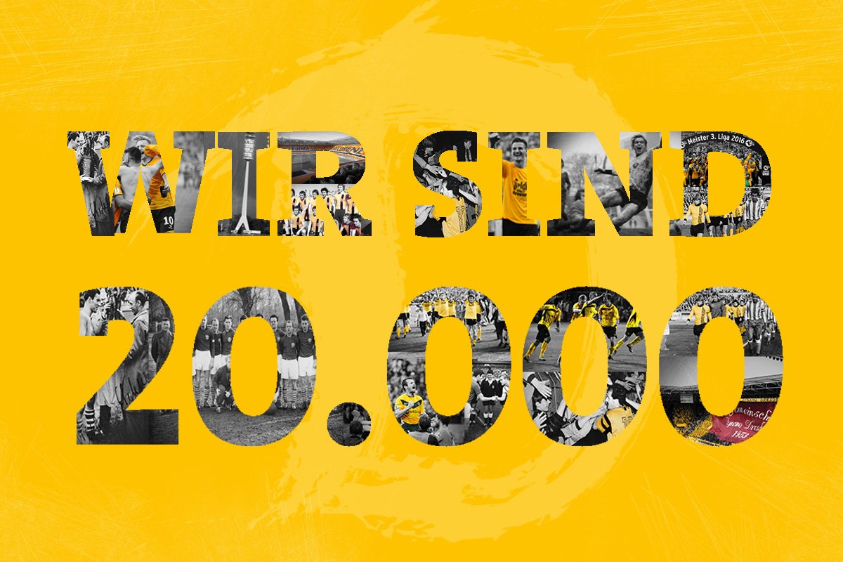 DynamoDresden's tweet image. Unsere Fans haben der #Sportgemeinschaft ein schönes Geburtstagsgeschenk gemacht. ☺️👉 bit.ly/2o5uOAp #wirsind20000 #sgd1953🎁