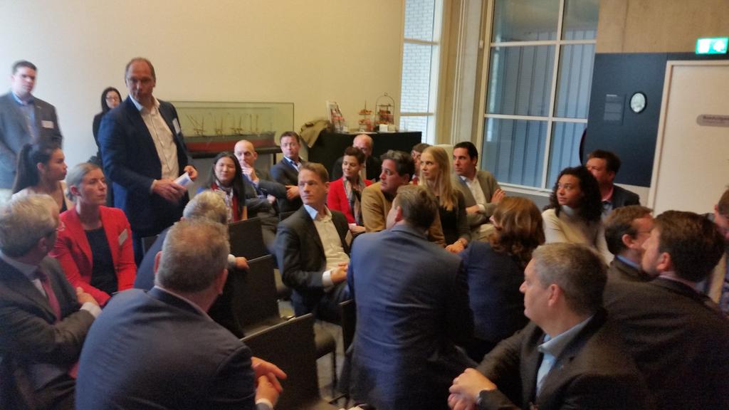 TMABlueTech's tweet photo. Introductions &amp; @Aquabotix present @maritiemmuseum Rotterdam during #USBlueTechMission organized by @TMA_maritime @TradeGov @RdamPartners. https://t.co/SdBT6H5Ty2