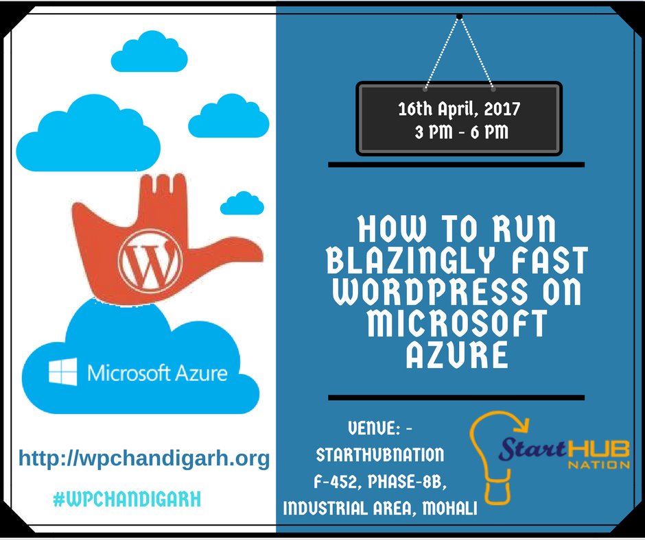 wpchandigarh's tweet photo. How to run blazingly fast #WordPress on #Microsoft #Azure https://t.co/eDjaOHhG4L https://t.co/fFkhhoPFBH