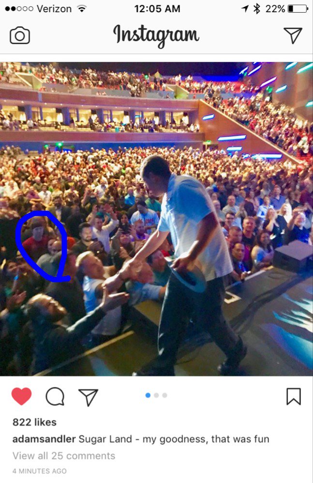 RobDennis10's tweet photo. We didn't know they had guest passes but this will do till next https://t.co/4S1BG5cKc0 @AdamSandler @DavidSpade @RobSchneider @NickSwardson https://t.co/GPddqm4BET