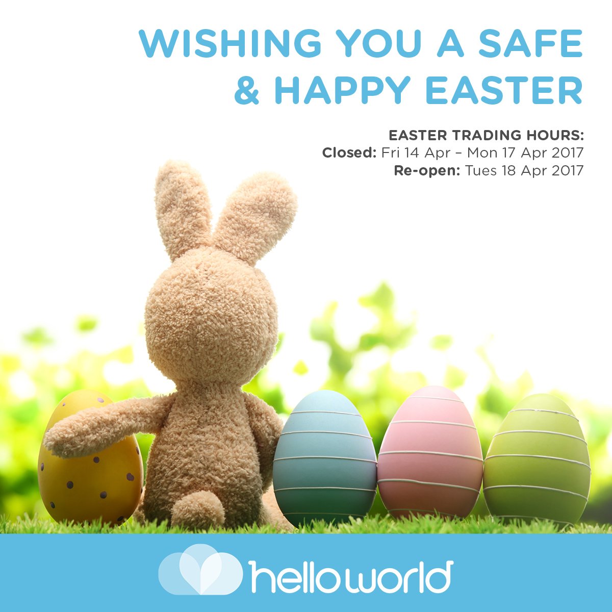 HWBuderim's tweet photo. Have an "eggs-elent" weekend! 💙✈️ #EasterWeekend #ChocolateEggs #Holiday https://t.co/xDUzlibQ7x