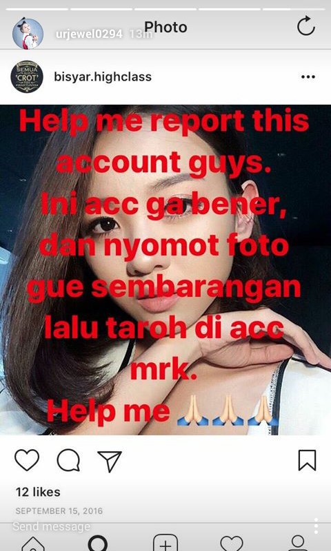 FOURTunes_'s tweet photo. Kalian yang punya instagram, report akun bisyar.highclass yaa https://t.co/twFvsrIyFA