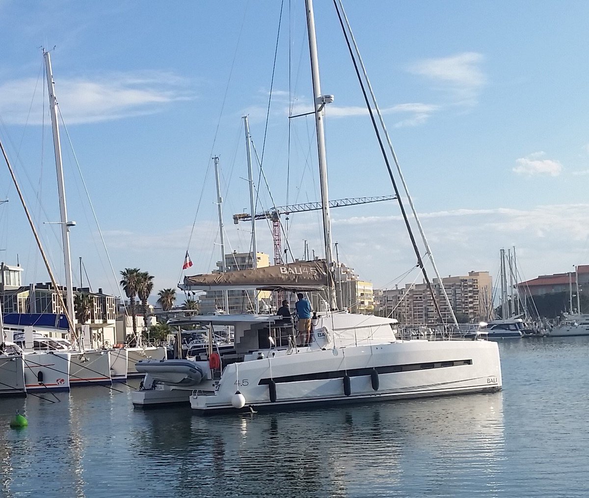RossinanteYacht's tweet image. Bali 4.5 onderweg naar La Grande Motte 19 - 23 april. #multihullshow #Balicatamaran