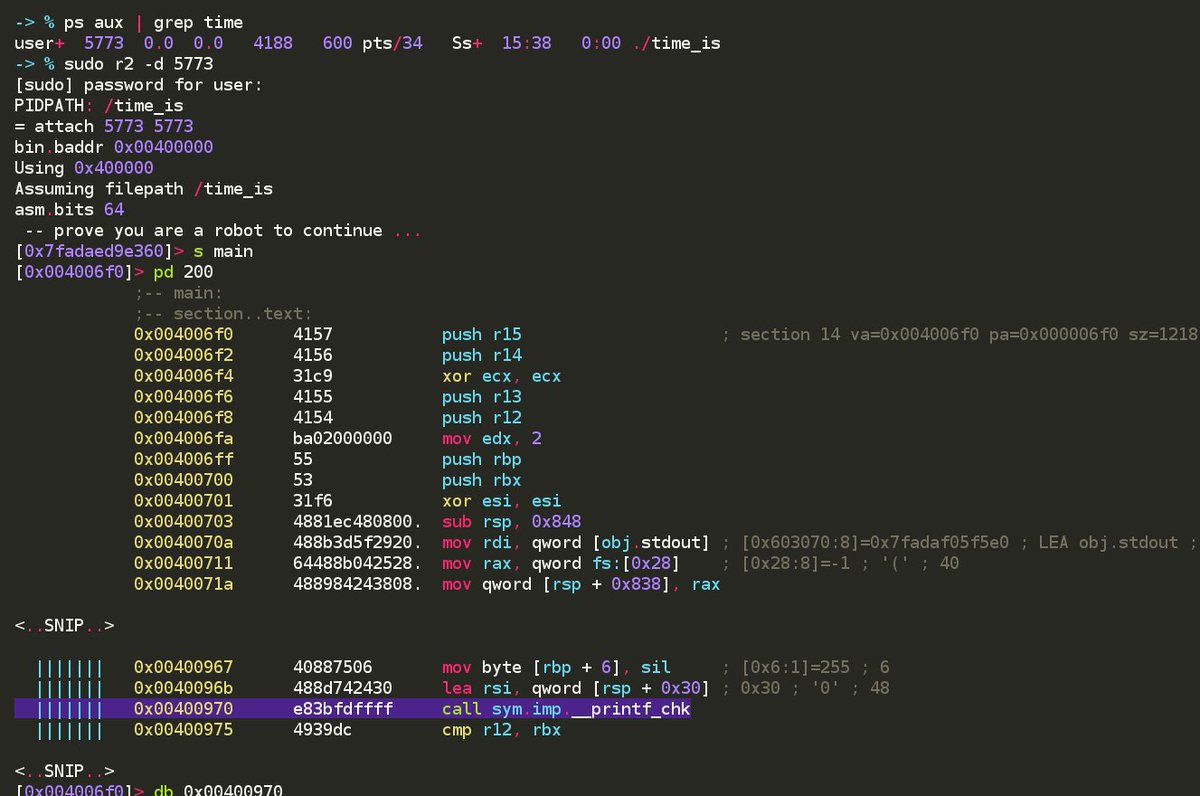 _odisseus's tweet image. How attack a program and gain code execution with a format string exploit. Using @radareorg. binarystud.io/volgactf-2017-…