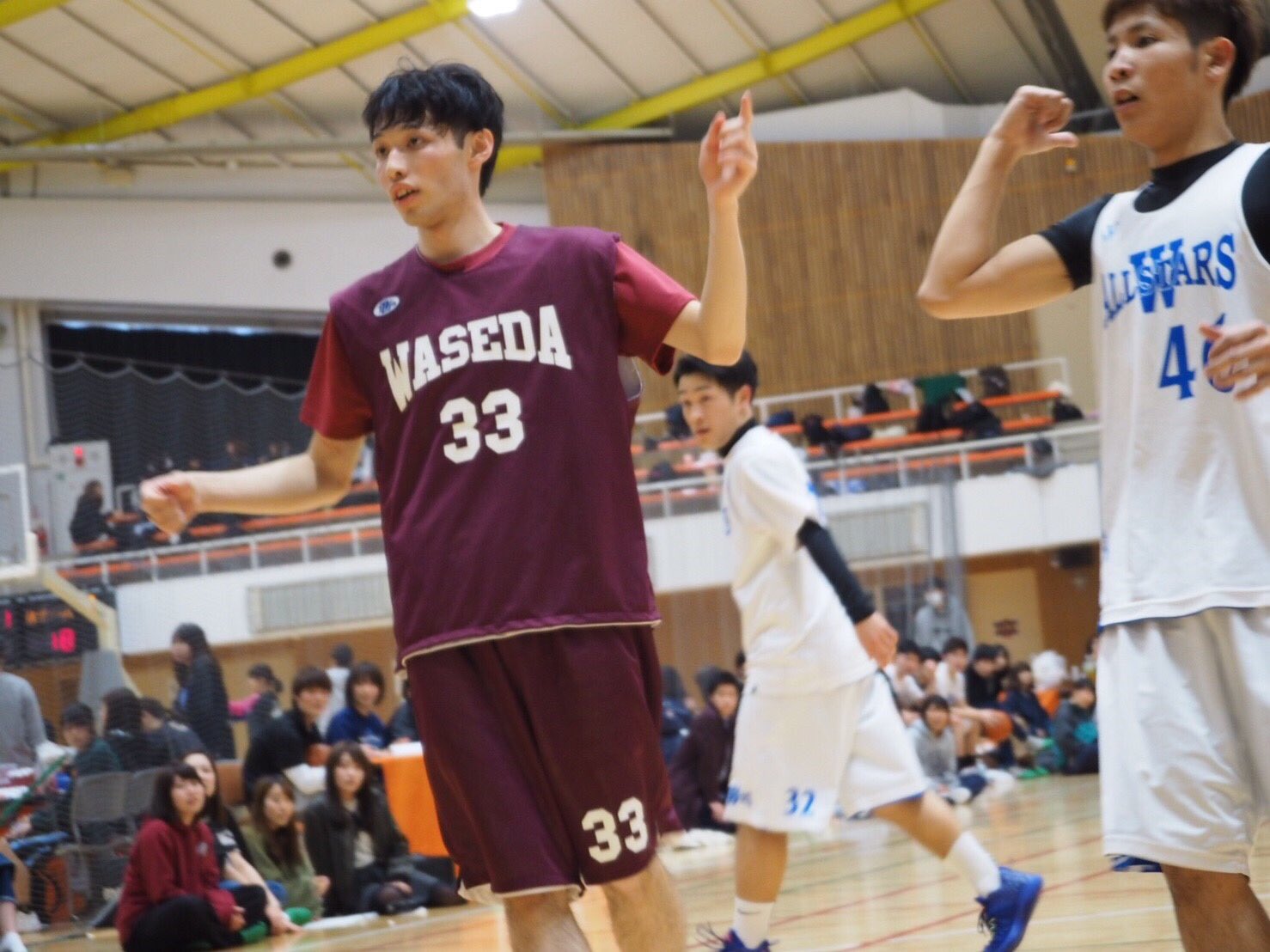 早稲田 White Angels En Twitter 男子選手紹介 油井 瞭太 ゆい りょうた 背番号 33 ポジション ガード フォワード 出身校 静岡東 得意技 なんでも得意 元乃木オタ 春わせmvp エースでありバスケは上手いが気持ち悪い言動多々あり T Co