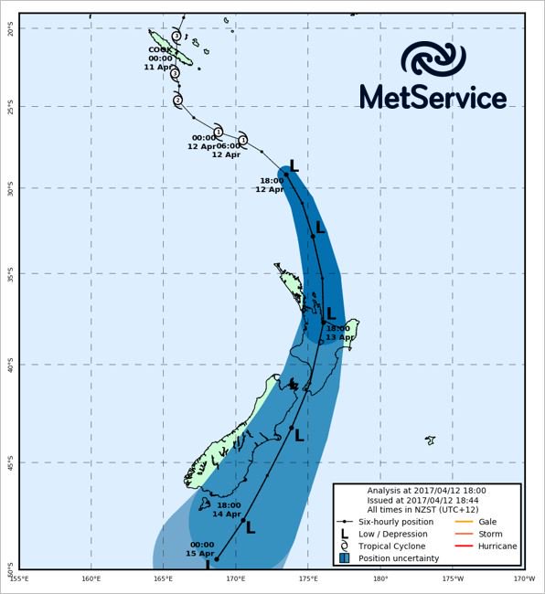 MetService tweet picture