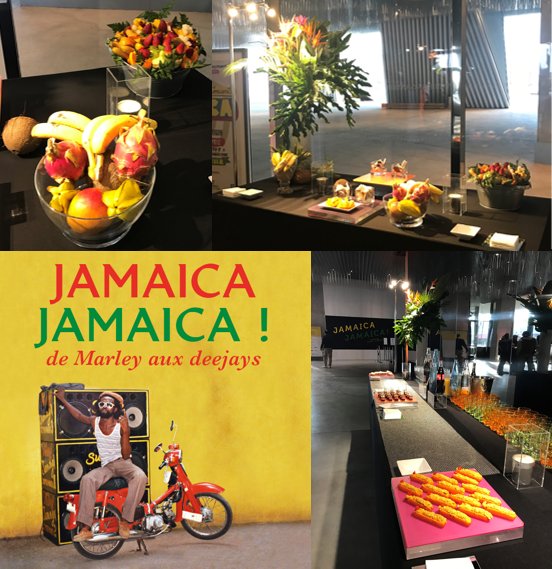 Lundi soir, Saveurs d'étoiles faisait honneur à la nouvelle exposition Jamaica Jamaica ! à la <a href="/philharmonie/">Philharmonie de Paris</a> #Traiteur #Event #Paris