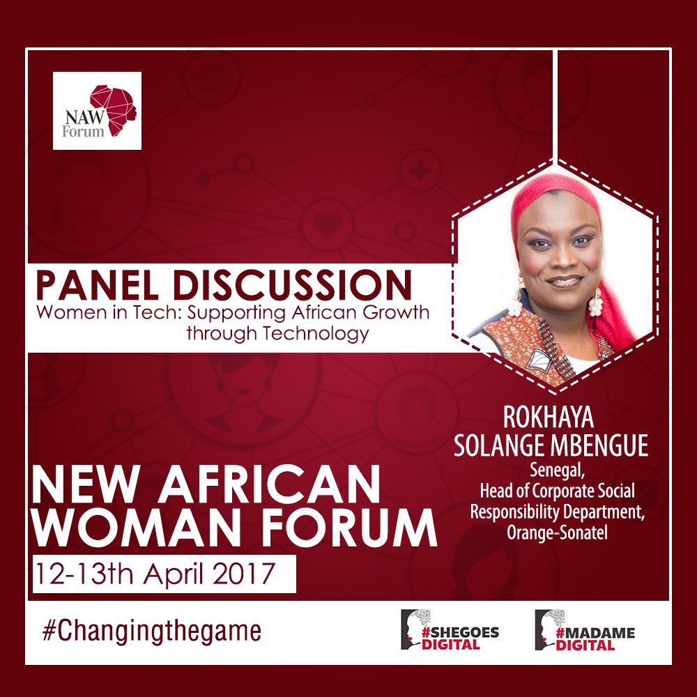 baantou's tweet photo. So great to have @NdirRokhaya speaking at this year #NAWForum @NAWFrancais #ChangingTheGame #SheGoesDigital https://t.co/OQLGNC4EqW