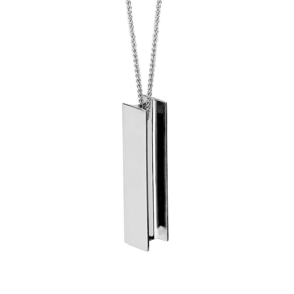 The Beam. A simple and elegant statement piece.  Rhodium plated solid sterling silver on 46-51cm spiga chain. £160… ift.tt/2p4xLVE