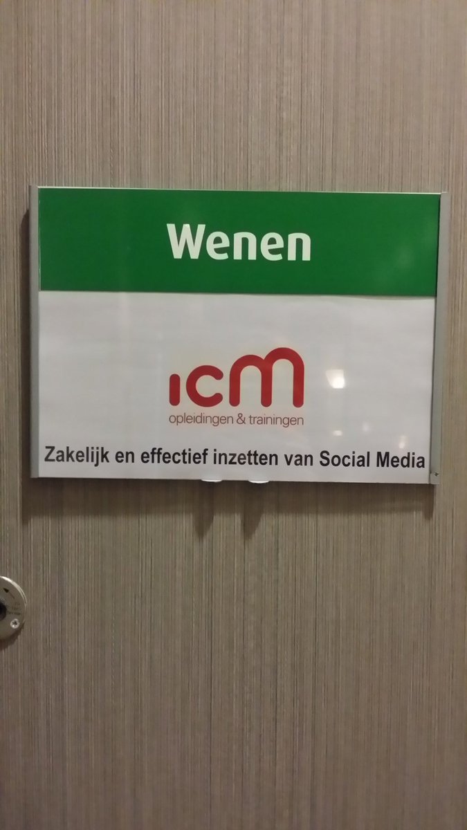 Dag 2 van de training Zakelijk en effectief inzetten van Social Media #icm #regardz #rotterdam