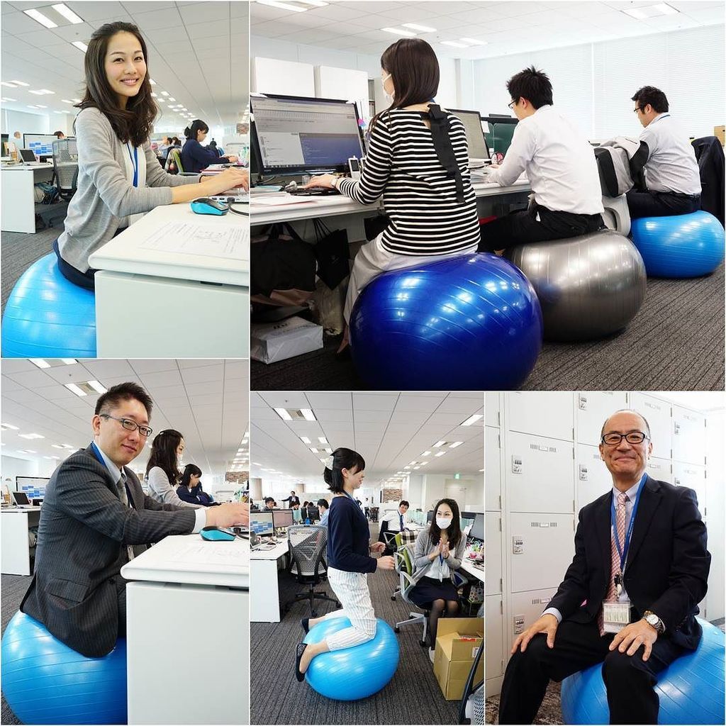 Sios Corporation No Twitter バランスボール試験導入 ある社員の健康問題をきっかけに まずは気分転換にでもなればということで 本日よりプラチナタワーオフィスでバランスボールの使用を開始しました 社員も嬉しそう Sios バランスボール 健康増進