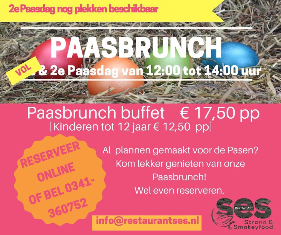 grillSES's tweet photo. Kom gezellig Paasbrunchen bij Restaurant SES. 2e Paasdag zijn er nog plaatsen beschikbaar! reserveer direct https://t.co/XS4hMiLWkd https://t.co/YCtnkFJND4