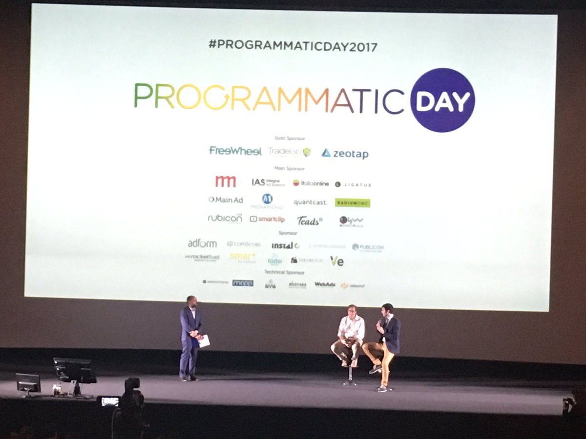 ambraborriello's tweet photo. Live from #ProgrammaticDay2017 @SPlanera @ManuelMitola https://t.co/9QJXSHM887