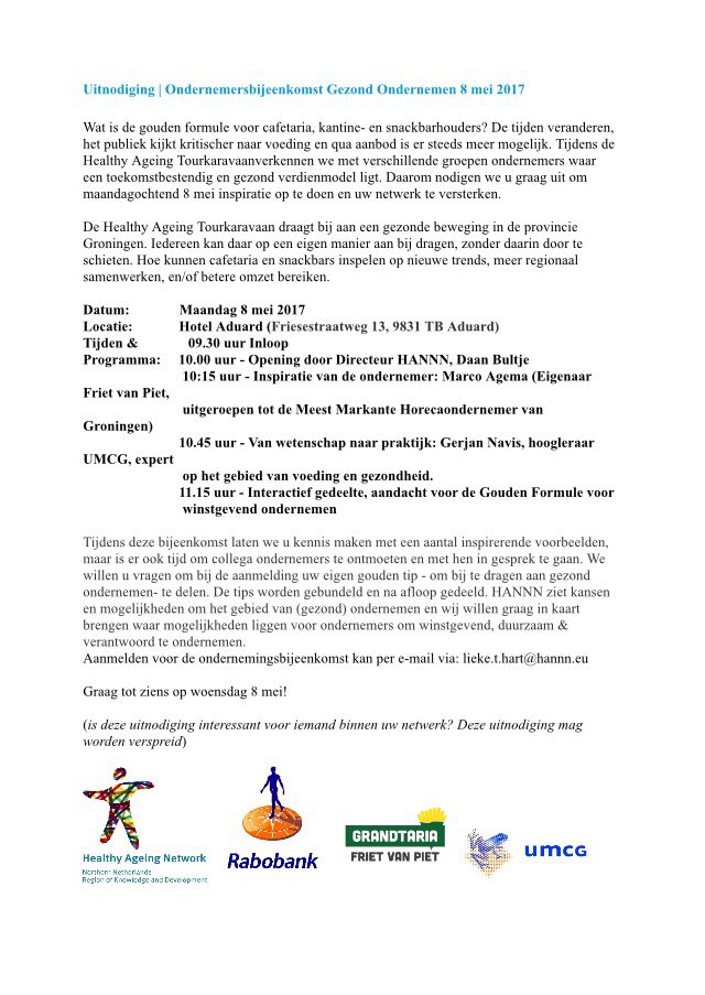 Hierbij nodigen we u allemaal van harte uit.