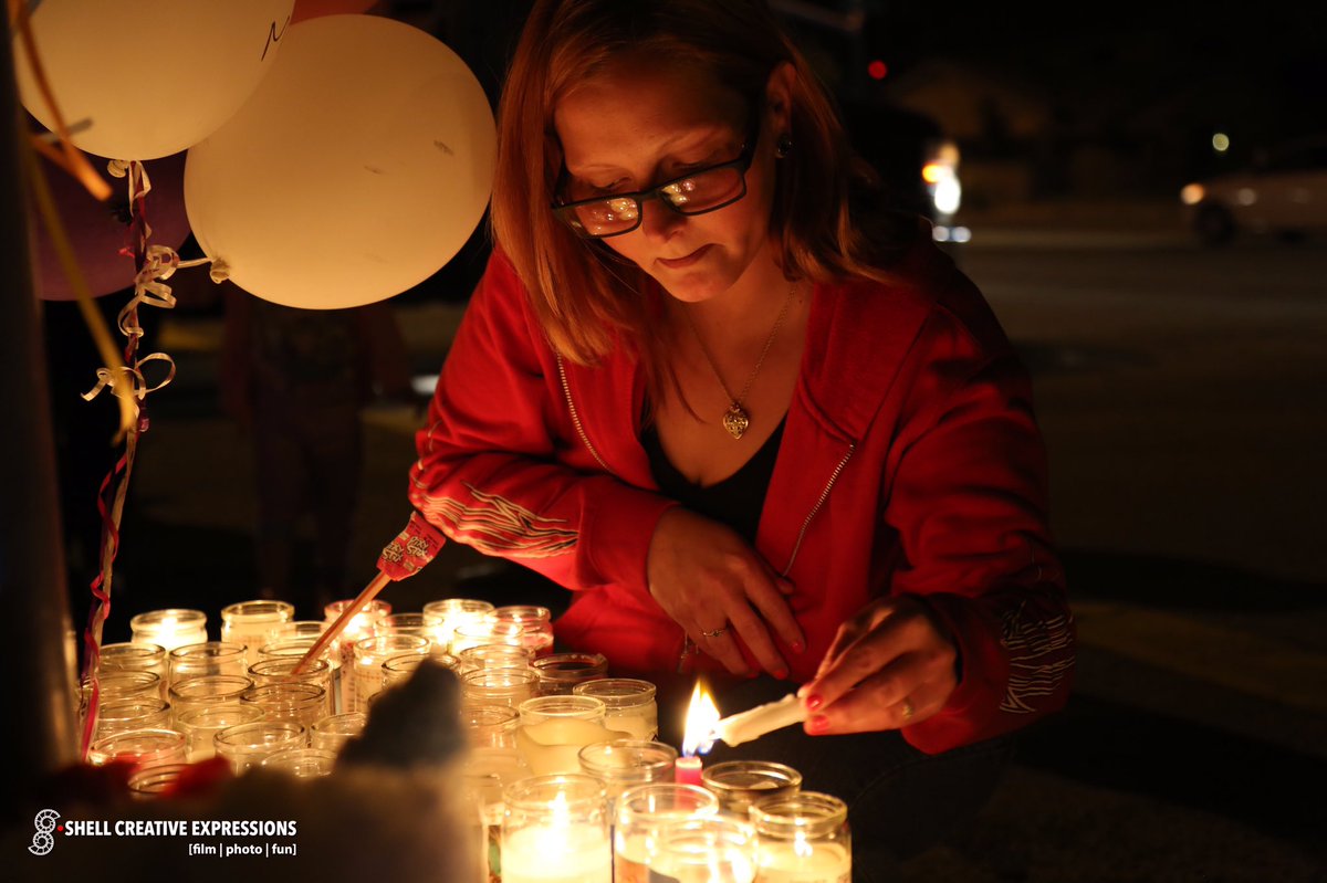 maryroneshell's tweet photo. We are #SanBernardino. #northparkelementary #Vigil #abc7eyewitness #nbcla #cbsla #gma #abc2020 #ktla #kcal9 https://t.co/s4xt8Yjrw7