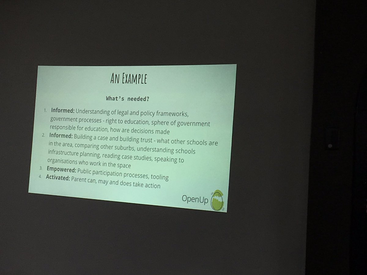 Joining our South African grantees @OpenUpSA to work out how we can really make impact through accountability.