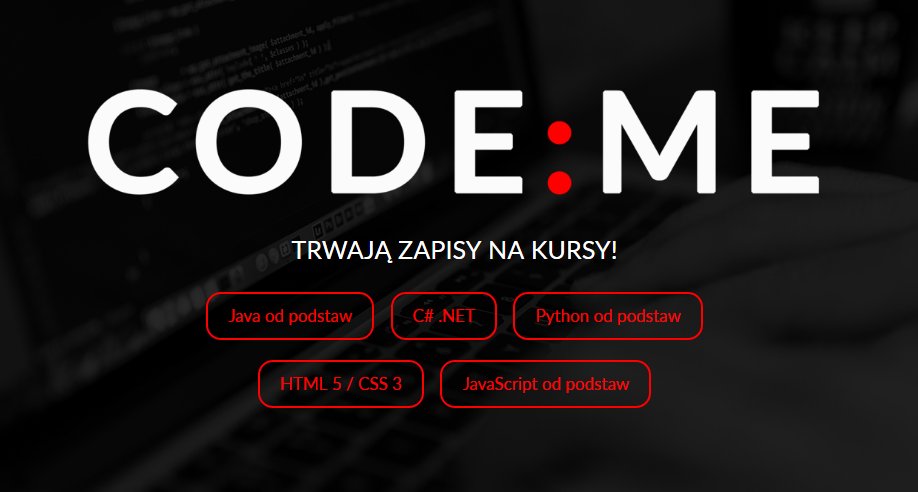 Zapisy! Zacznij swoją przygodę z kodowaniem <a href="/gdansk/">Miasto Gdańsk</a> <a href="/InkubatorStart/">Inkubator Starter</a> 💻 #java #csharp #HTML #CSS #javascript #python codeme.pl