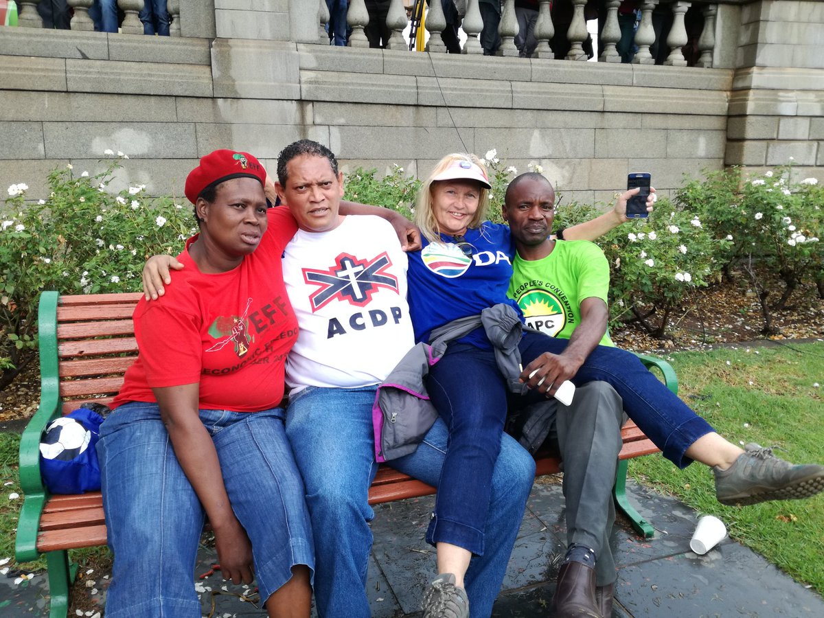 Opposition Parties united today in Church Square #OppositionMarch