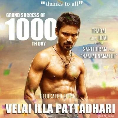 DfcSalem's tweet photo. #D25VIP
#VIPFDFS
#VIP25 😊
#VIP50😃
#VIP75😄
#VIP100😀
#VIP175😁
AND NOW #VIP1000 TH DAY 💃 @DfnTeam @Dhanushfans24x7 https://t.co/WCOZuchWPA