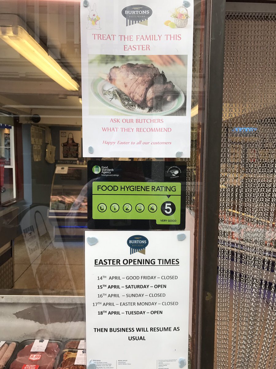 BurtonsButchers's tweet image. Pop in and speak to our friendly team about your Easter requirements!!!!