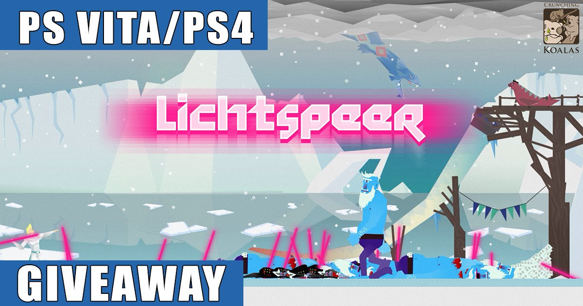 Retweet, follow <a href="/IPlayPSVita/">I Play PS Vita</a> and comment region to win 1 NA/1 EU Lichtspeer PS Vita/PS4 code! Ends April 13th! <a href="/CrunchingKoalas/">Crunching Koalas: video games publishing & porting</a> <a href="/Lichtspeer/">Lichtspeer LP</a>