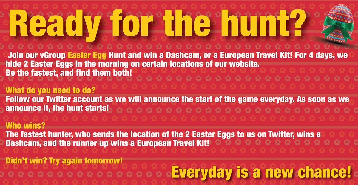 2 Easter Eggs occupied certain districts of our website. Can you find them all? The 2 fastest finders get a prize! bit.ly/vgroupeaster