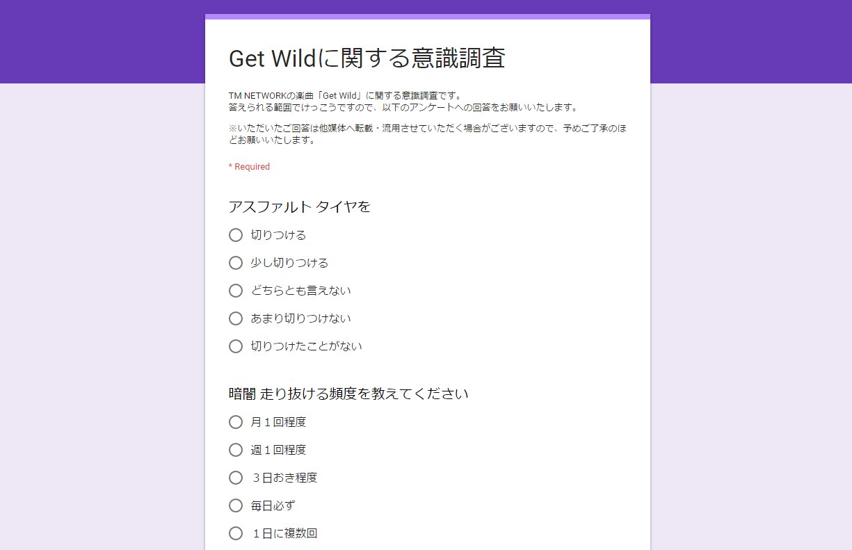 ট ইট র 柚子桃 商業漫画の準備中 Get Wildに関する意識調査