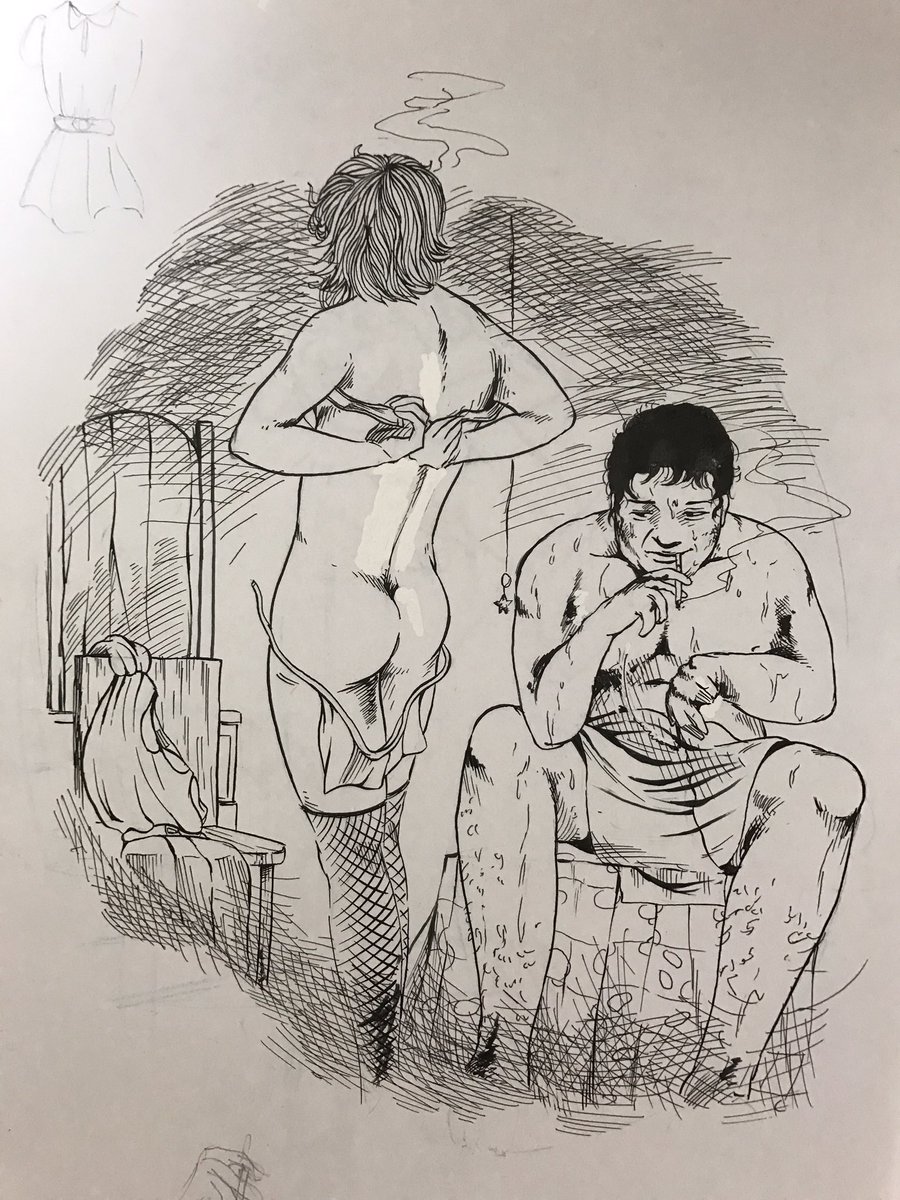 今日課題で描いた絵 