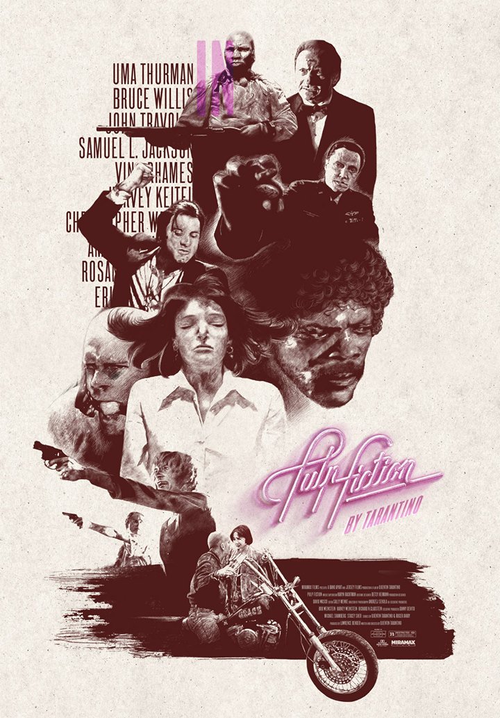 Quentin Tarantino News در توییتر Pulp Fiction Alternative Poster More Https T Co Gru6hodyxx