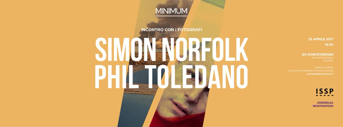 We can't wait to host <a href="/ISSP_Latvia/">ISSP</a> for a public talk of @Simon_Norfolk and <a href="/MrToledano/">phillip toledano</a> in #Palermo / more info: goo.gl/UfkcAq