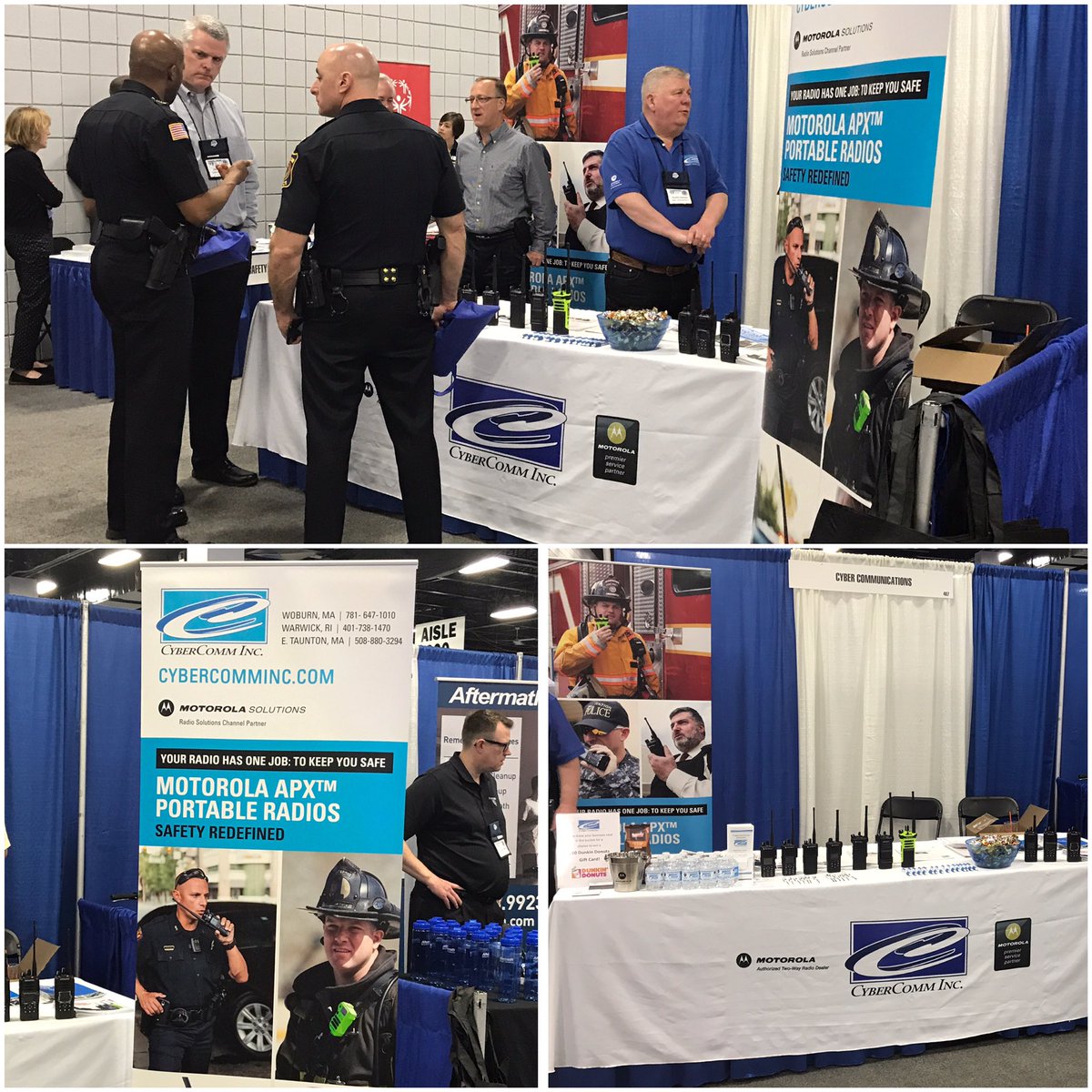 CyberCommInc's tweet photo. TODAY! Visit us at the #mcopa @mapolicechiefs booth #407. Ask us about the latest in two-way radio technology! https://t.co/dZbIVuyGkg