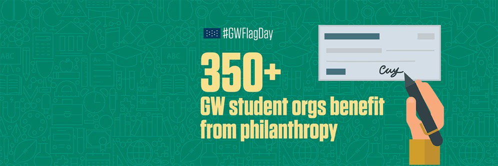 Happy Flag Day! Fun fact: GWDM is the largest student-run philanthropy on campus!