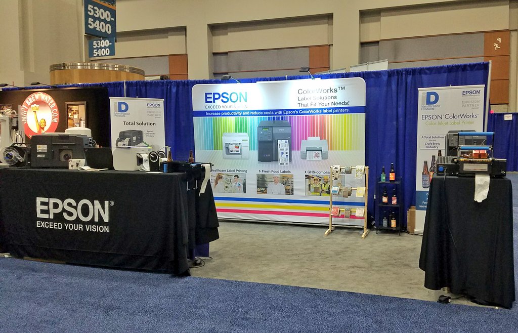iDProductsCT's tweet photo. Day 2 at #CBC17 !! Make sure you check out booth #5511 for the TOTAL print on demand solution for #CraftBeer labels  🍻 https://t.co/WEKLmr48FZ