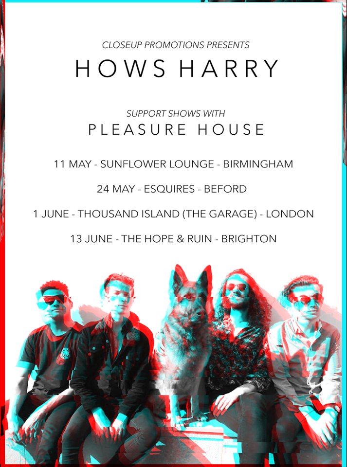 Closeuppromo's tweet image. NEW TOUR: @Hows_Harry will join @pleasurehouseuk on their UK tour this May/June! 

Make sure to check it out, more details below.