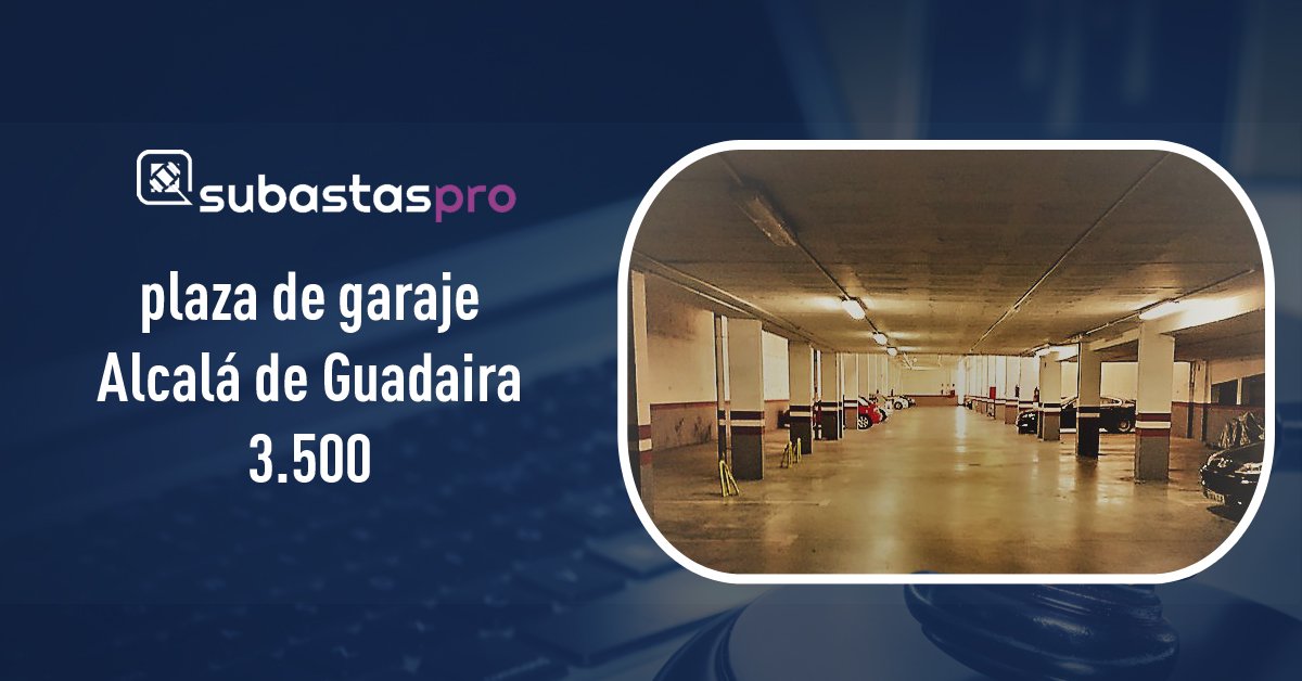 SubastasPro's tweet image. ¿Plaza de garaje en #Alcala de Guadaira por 3.500€?
 subastaspro.es/es/subastas/ad…