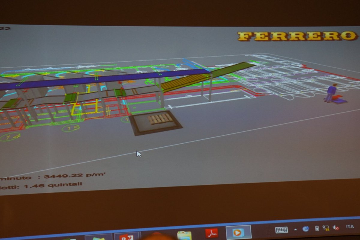 franco_canna's tweet photo. Il gemello virtuale della fabbrica delle barrette Kinder Ferrero @spsitalia #digitaltwin #industria40 https://t.co/xlmIilkYOp