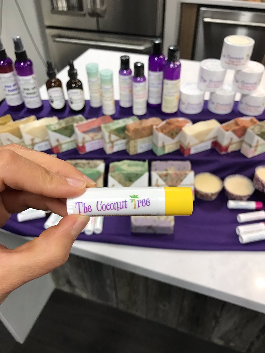 We're live in the <a href="/9and10News/">9&10 News</a>  studio with The Coconut Tree #natural bath and body essentials! 💆🏼 <a href="/VisitCadillac/">Visit Cadillac</a>