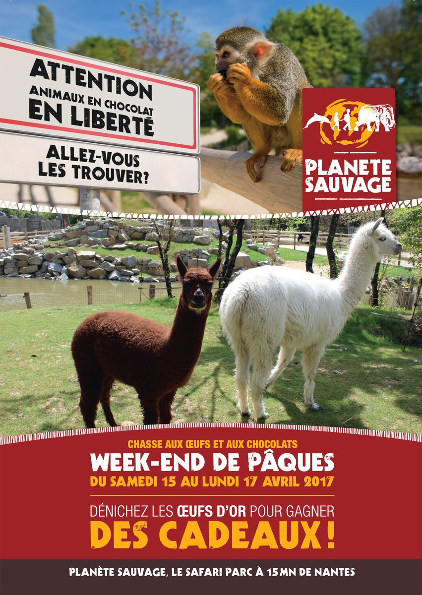 A l’occasion du Week-End de Pâques, <a href="/Planete_Sauvage/">Planète Sauvage</a> organise une grande chasse aux œufs et aux chocolats !